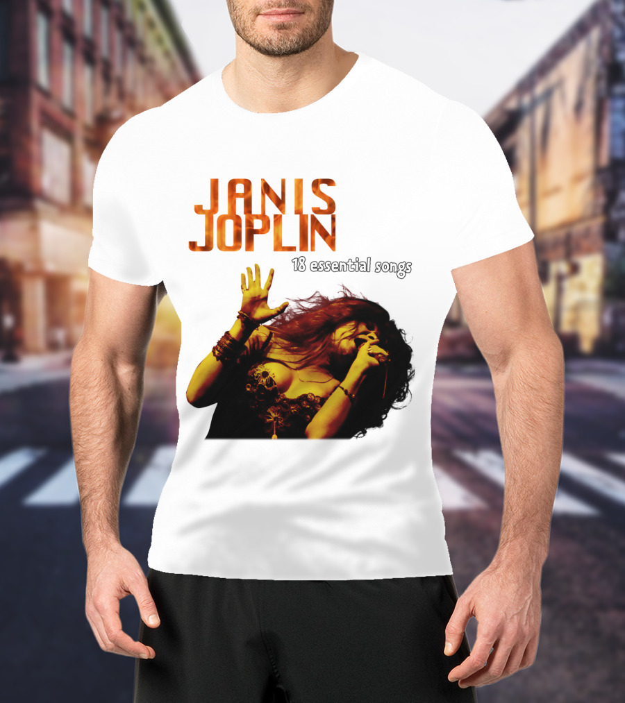 Janis Joplin 18 Essential Songs T-Shirt