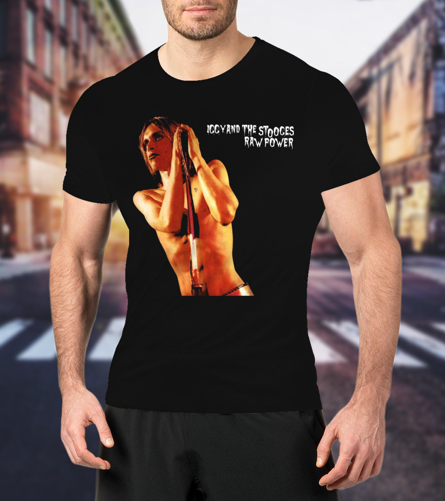 Iggy And The Stooges Raw Power Performance Image T-Shirt