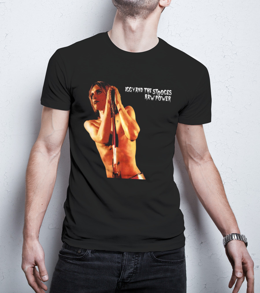 Iggy And The Stooges Raw Power Performance Image T-Shirt