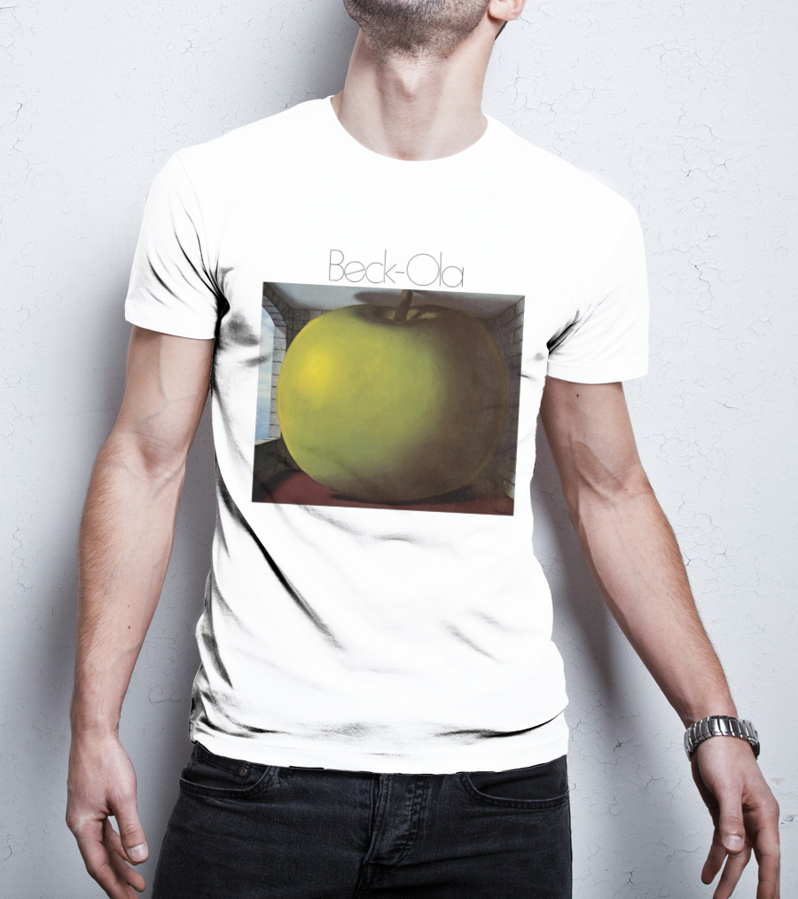 TJB 01 Beck Ola Album Cover Large Green Apple T-Shirt