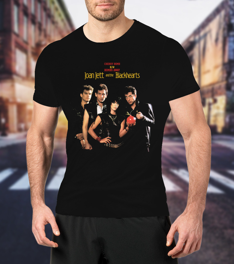 Joan Jett And The Blackhearts Cherry Bomb B/W Bombs Away T-Shirt