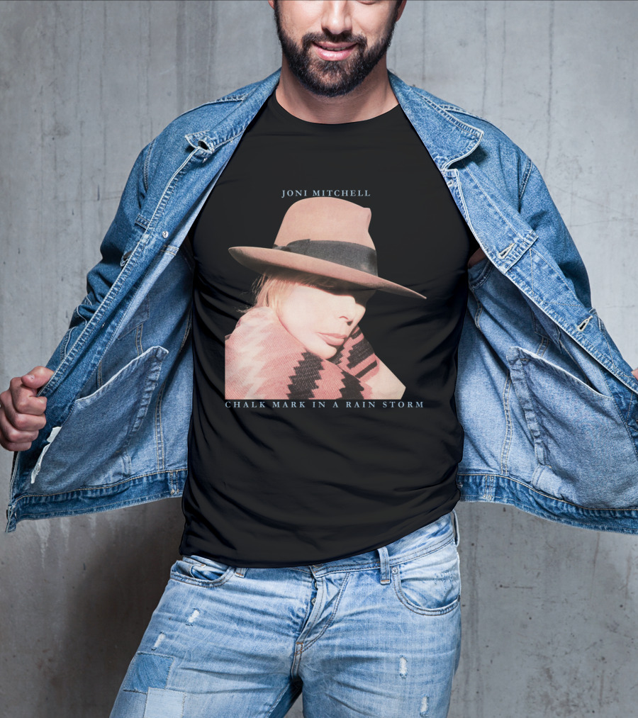 Joni Mitchell Chalk Mark In A Rain Storm Hat T-Shirt