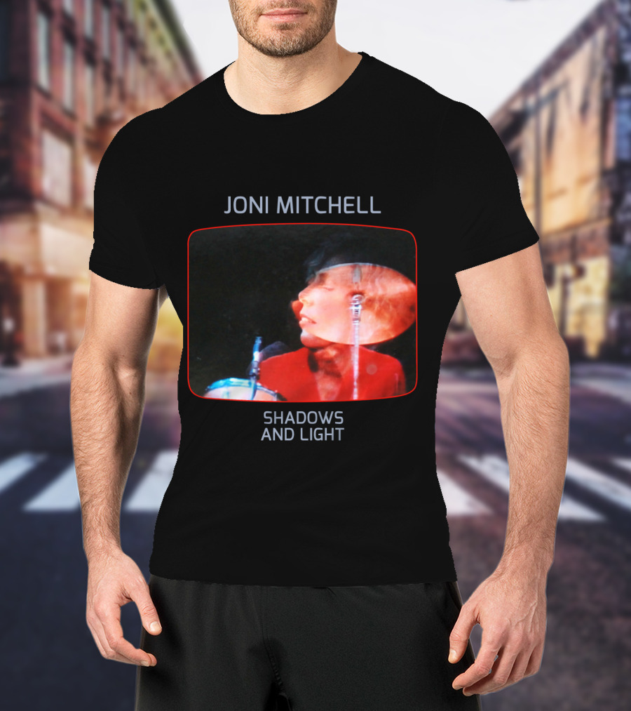 Joni Mitchell Shadows And Light Performance Album Cover Retro Music Art T-Shirt