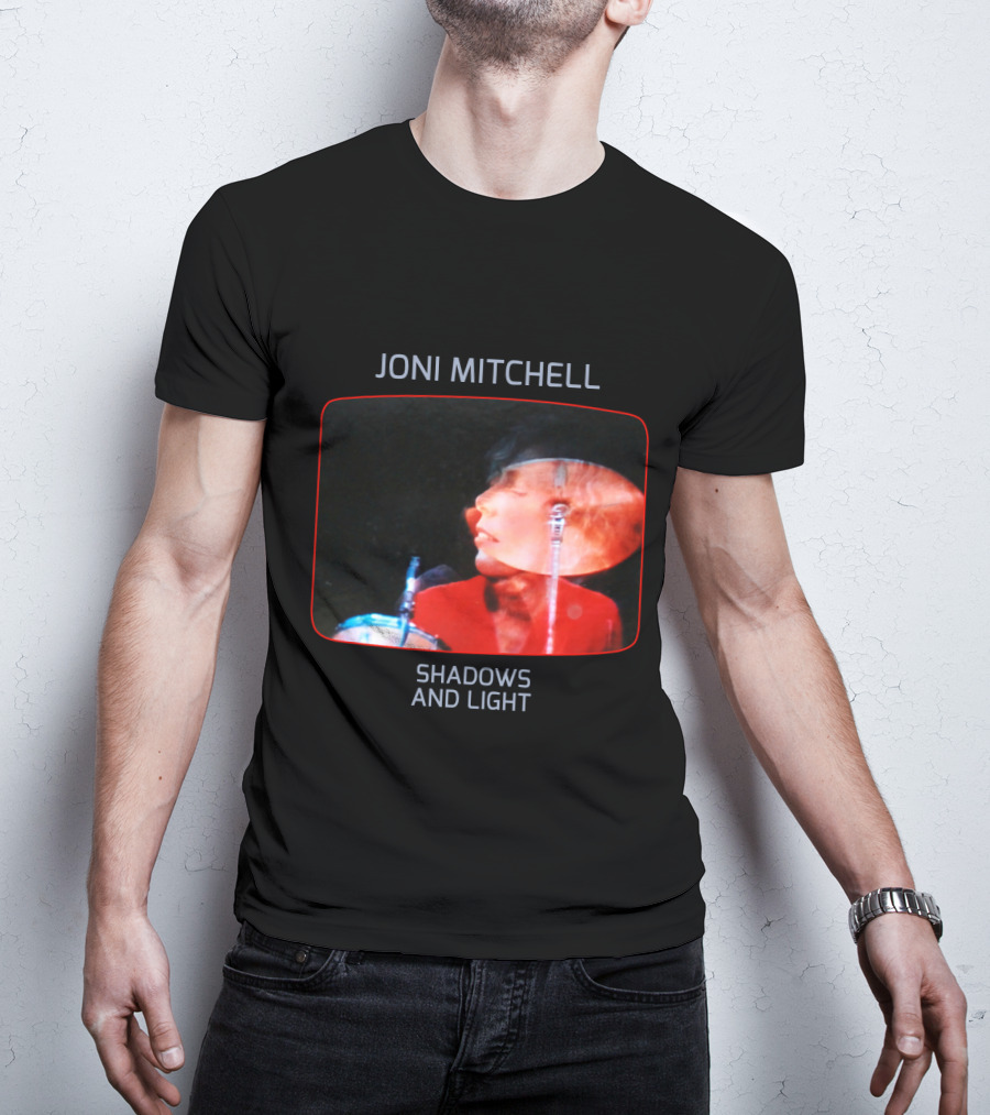 Joni Mitchell Shadows And Light Performance Album Cover Retro Music Art T-Shirt