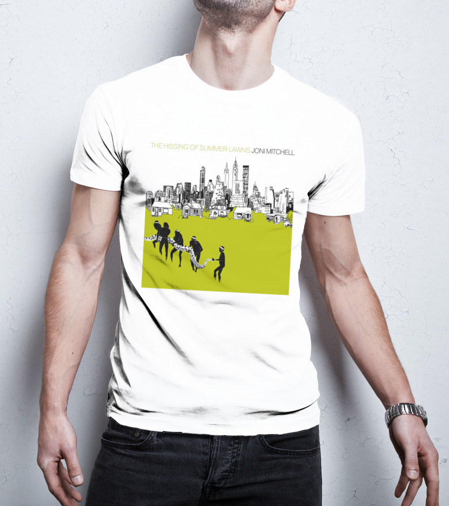 Joni Mitchell The Hissing Of Summer Lawns Cityscape Lawns T-Shirt
