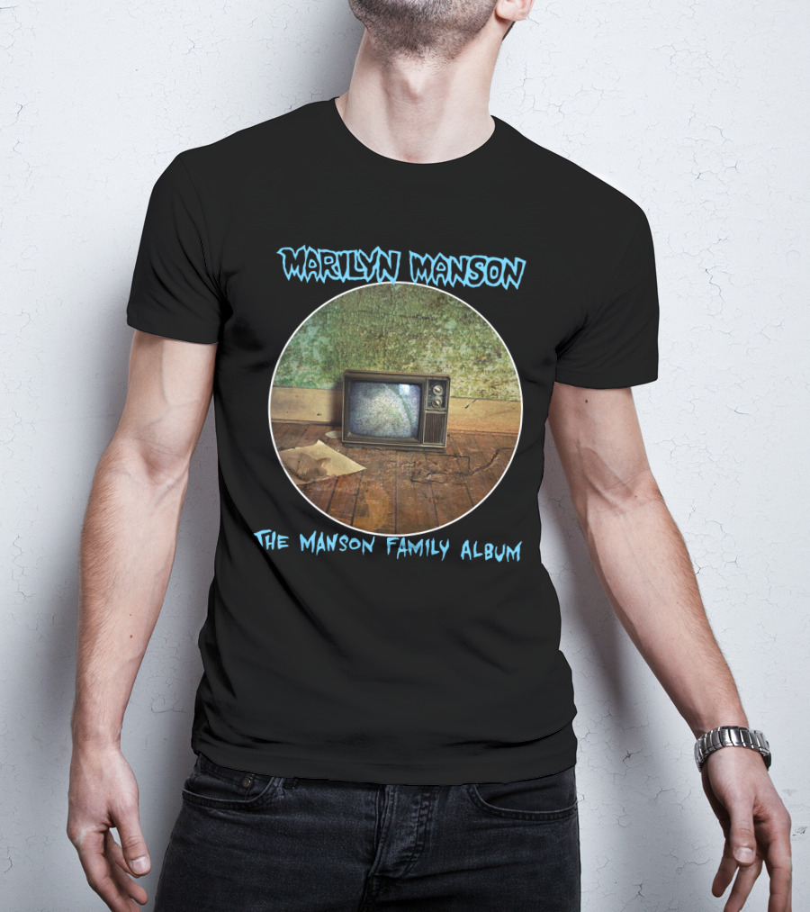Marilyn Manson The Manson Family Album Vintage Television T-Shirt