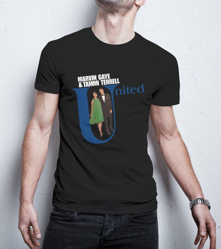 Marvin Gaye And Tammi Terrell United Classic Album Cover T-Shirt