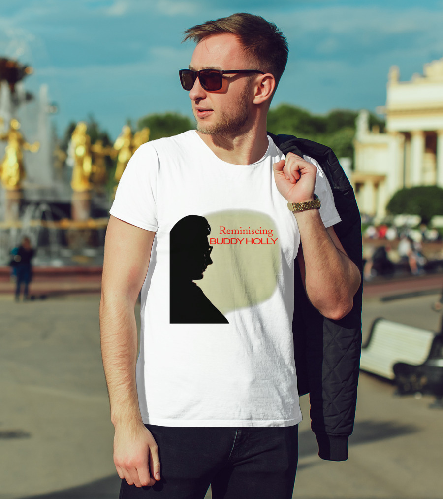 Reminiscing Buddy Holly Iconic Silhouette T-Shirt