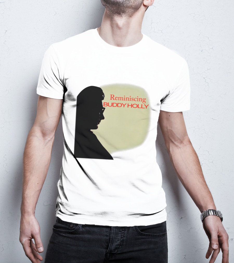 Reminiscing Buddy Holly Iconic Silhouette T-Shirt