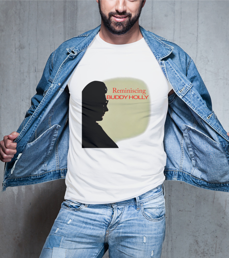 Reminiscing Buddy Holly Iconic Silhouette T-Shirt