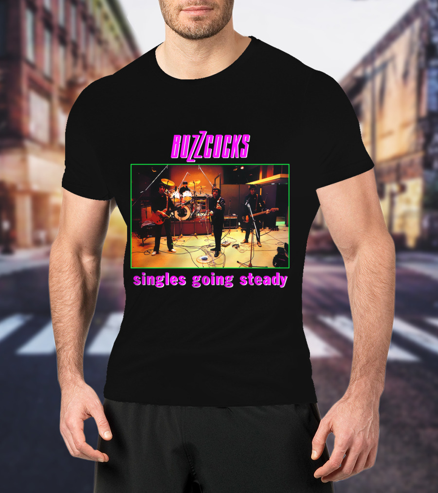Buzzcocks Singles Going Steady Band Performance T-Shirt
