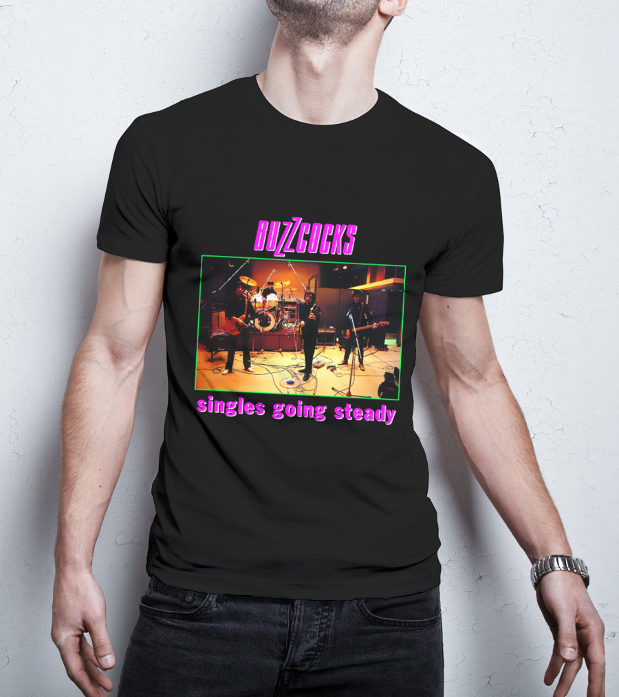 Buzzcocks Singles Going Steady Band Performance T-Shirt