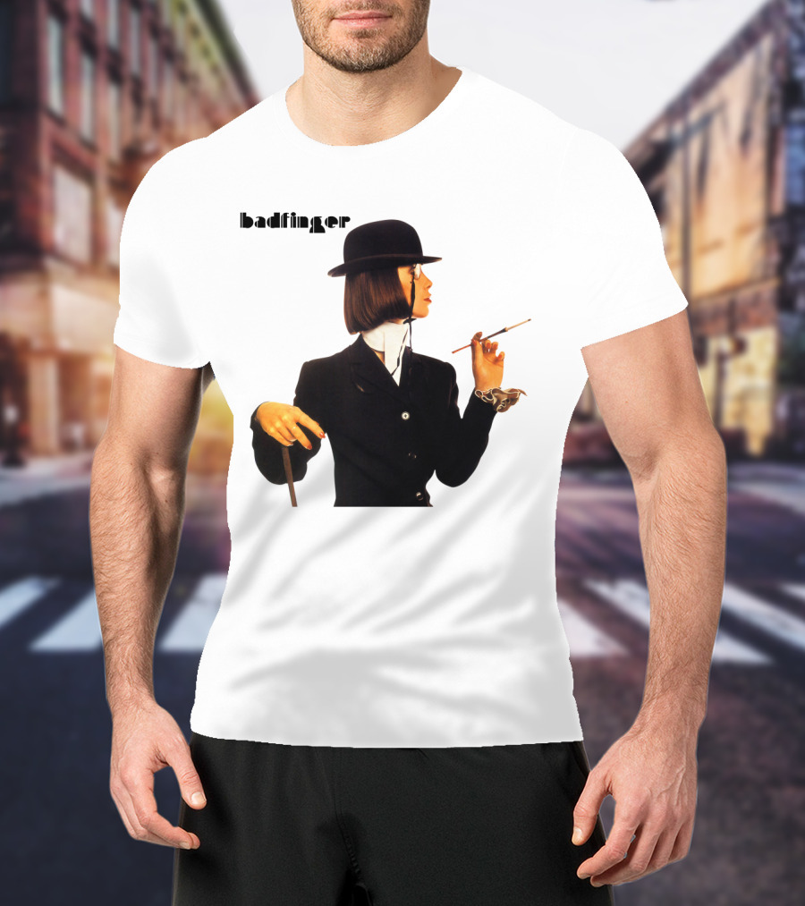 Badfinger Bowler Hat And Cigarette Holder Woman T-Shirt