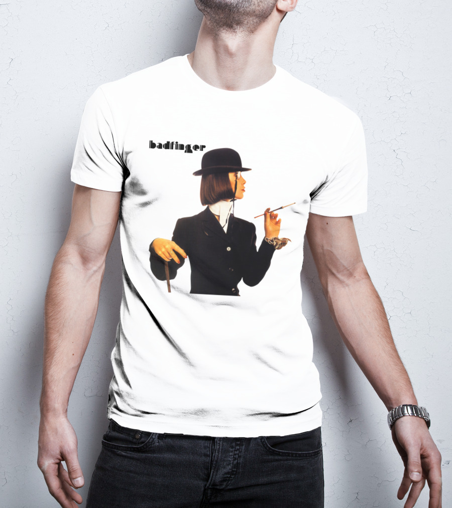 Badfinger Bowler Hat And Cigarette Holder Woman T-Shirt