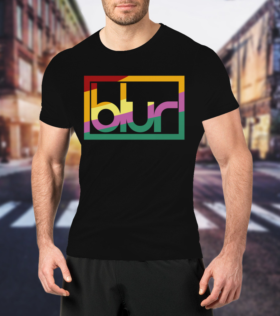 Blur 05 – Retro Spectrum Prism T-Shirt