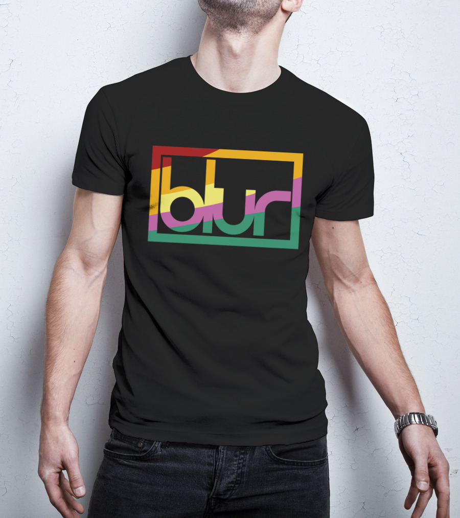 Blur 05 – Retro Spectrum Prism T-Shirt
