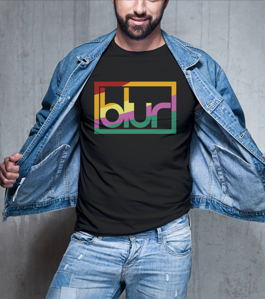 Blur 05 – Retro Spectrum Prism T-Shirt