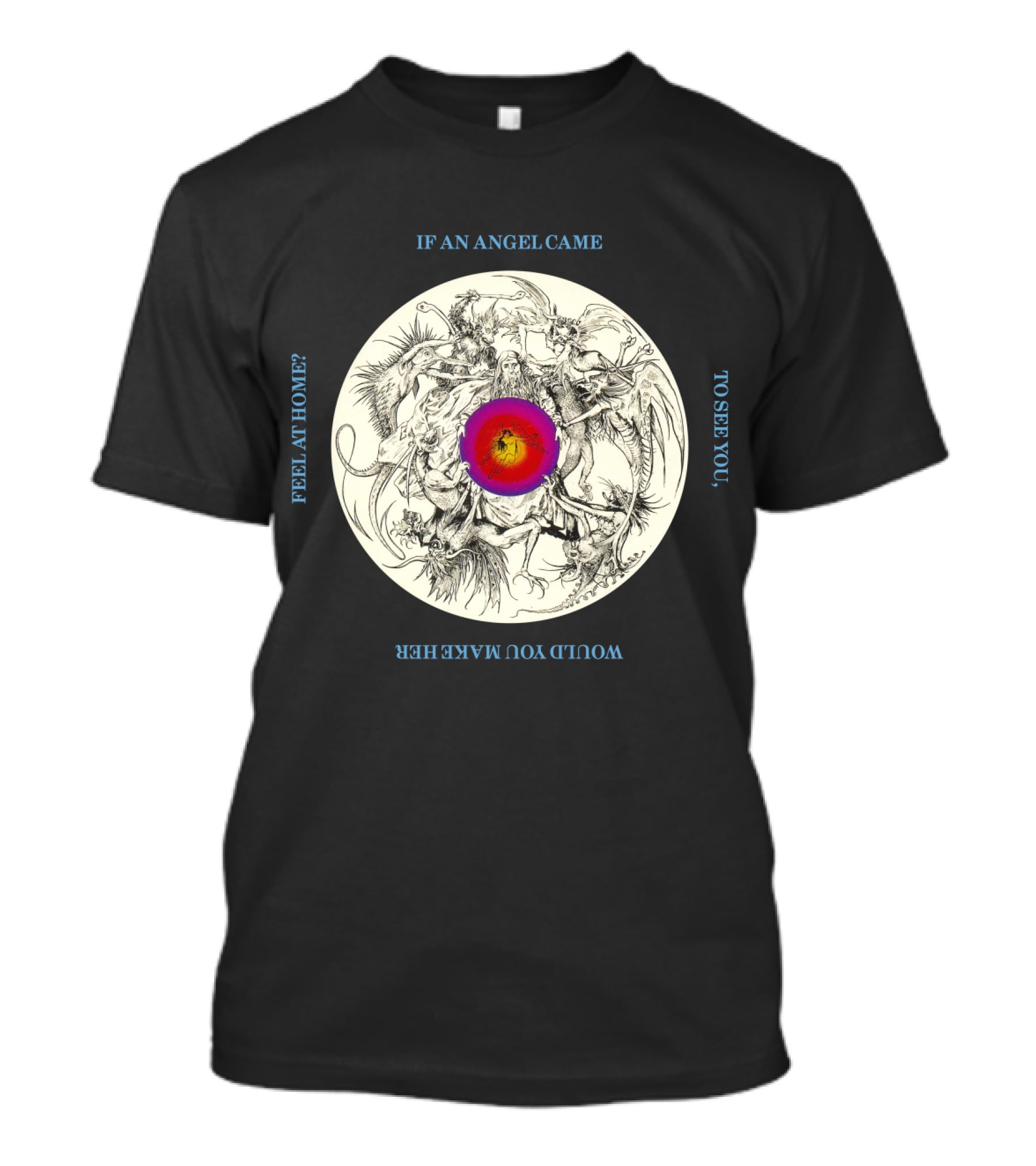 BOA 09 If An Angel Came To See You Would You Make Her Feel At Home Circular T-Shirt