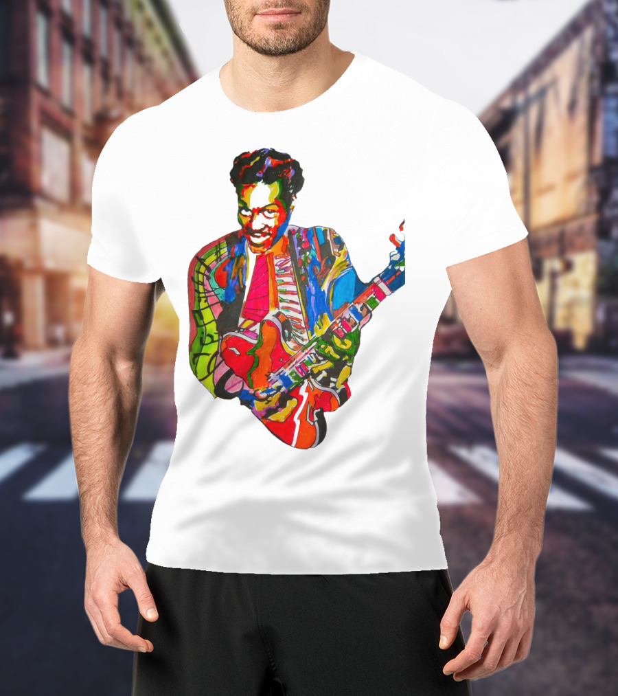 Cbr 03 Psychedelic Guitar Legend Multicolor T-Shirt