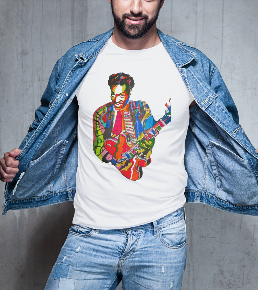 Cbr 03 Psychedelic Guitar Legend Multicolor T-Shirt