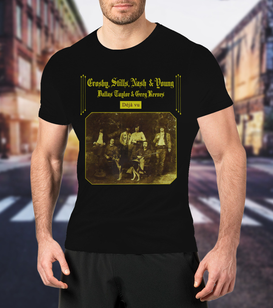 Crosby, Stills, Nash And Young Dallas Taylor And Greg Reeves Déjà Vu T-Shirt