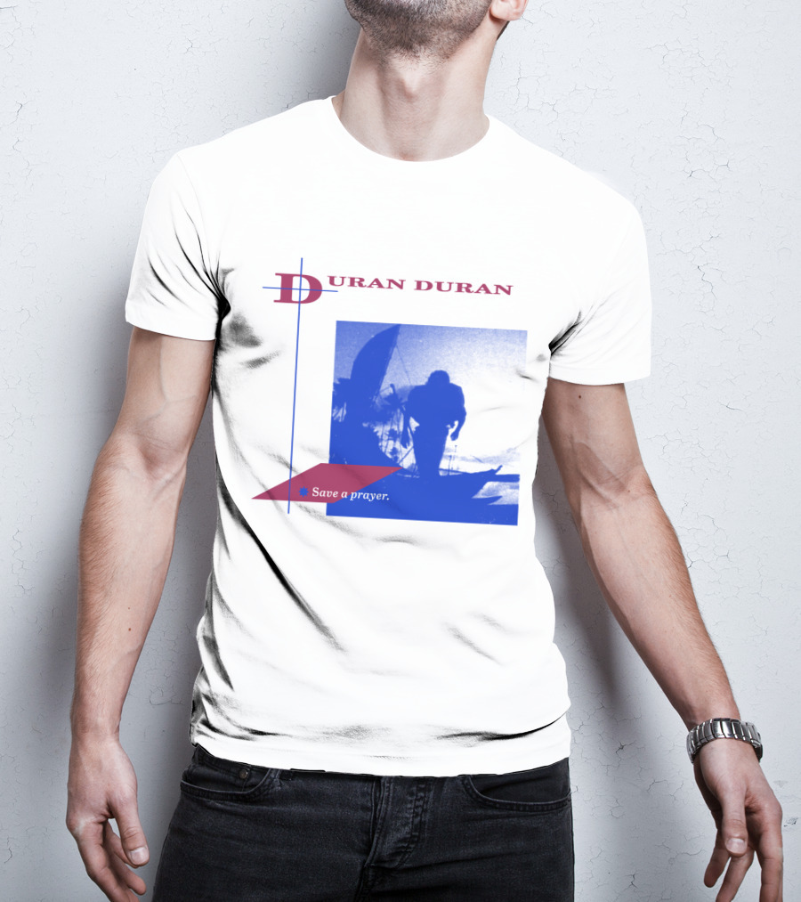 Duran Duran Save A Prayer Blue Abstract T-Shirt
