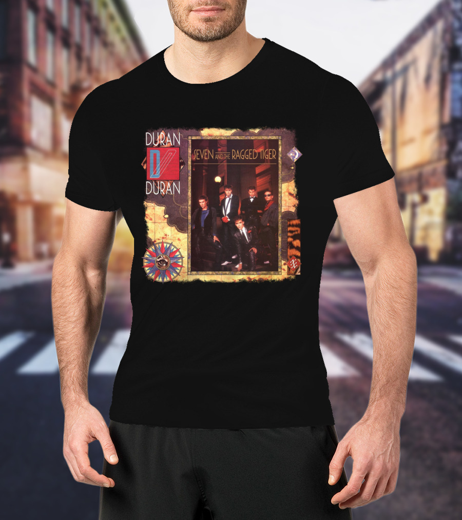 Duran Duran Seven And The Ragged Tiger Vintage Album Cover Art T-Shirt