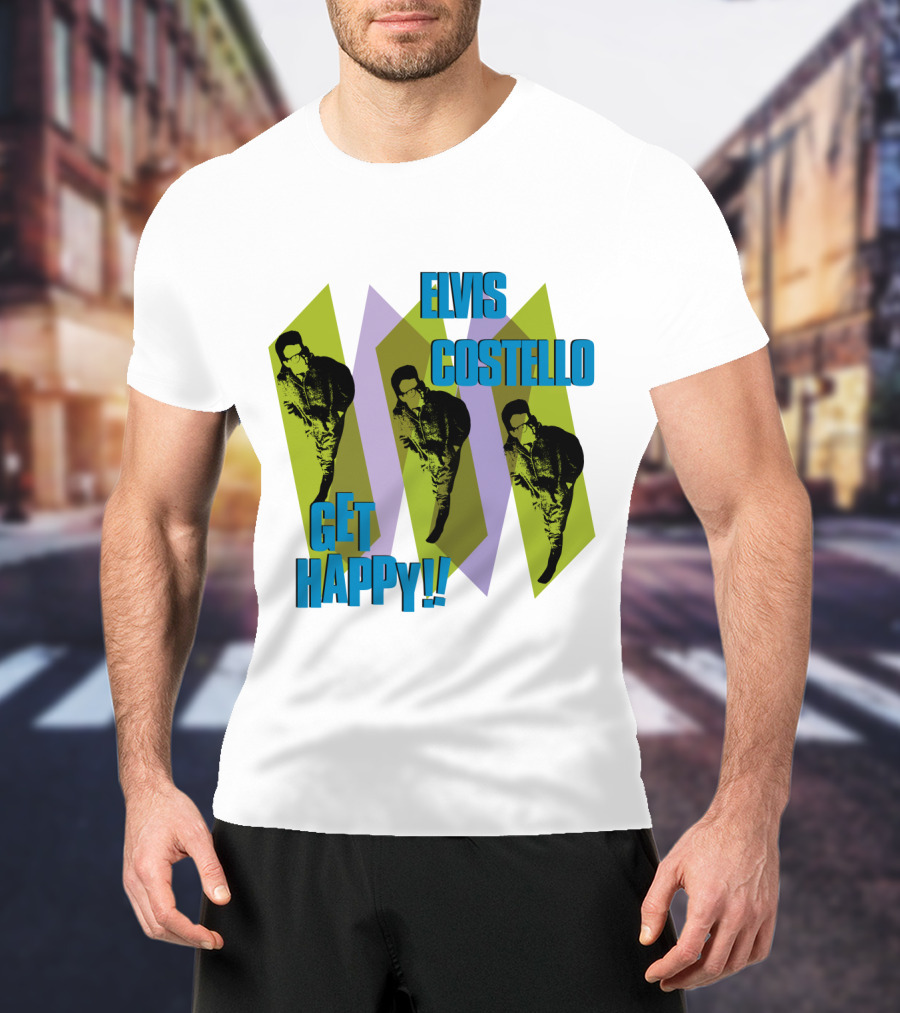 Elvis Costello Get Happy EVCTL 10 Be T-Shirt
