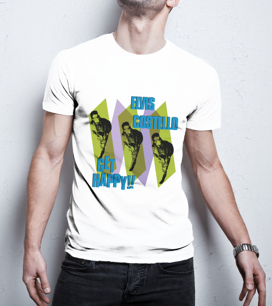 Elvis Costello Get Happy EVCTL 10 Be T-Shirt
