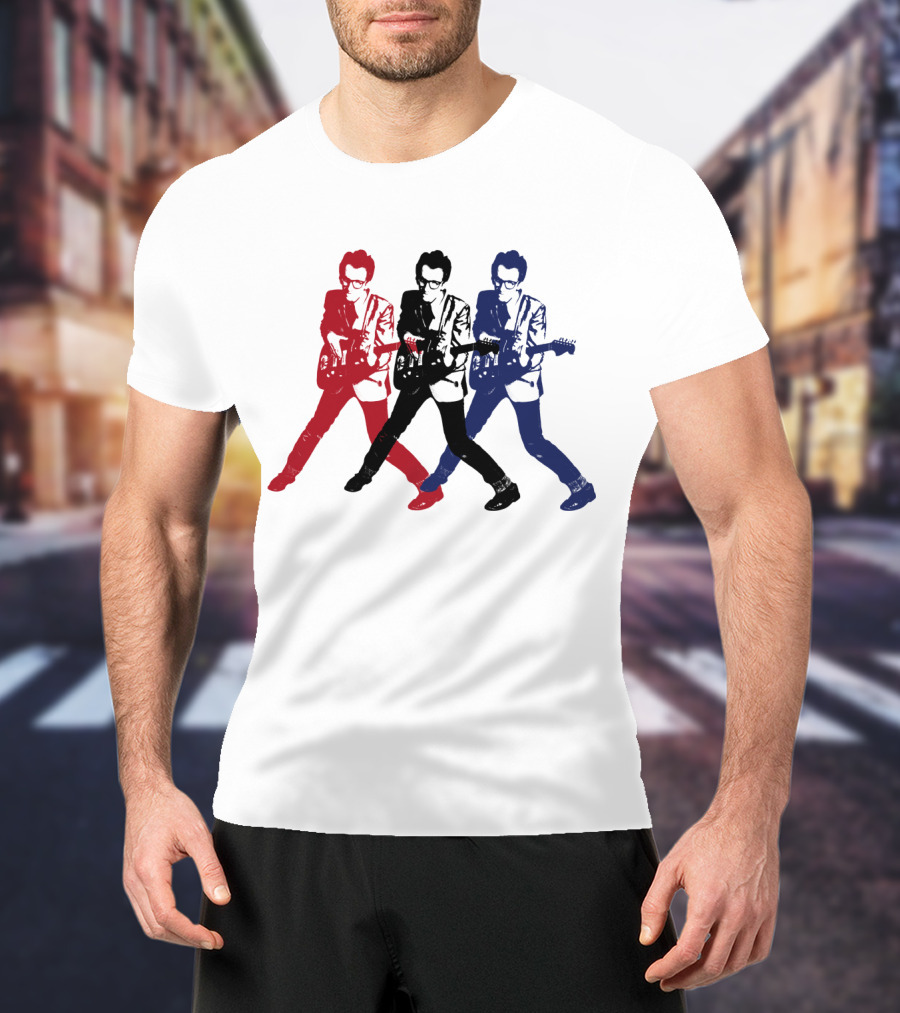 Evctl 19 Red Blue White Rock Trio T-Shirt