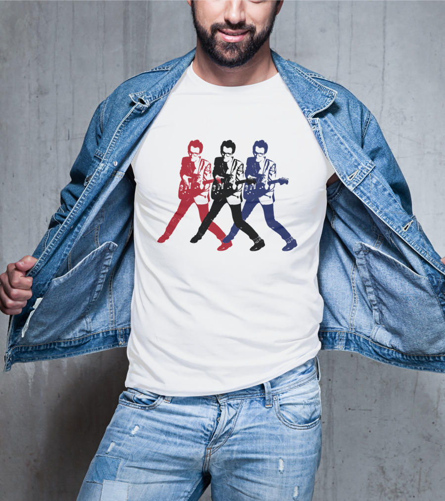 Evctl 19 Red Blue White Rock Trio T-Shirt