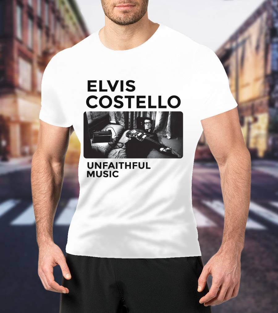 Elvis Costello Unfaithful Music Album Cover Image T-Shirt