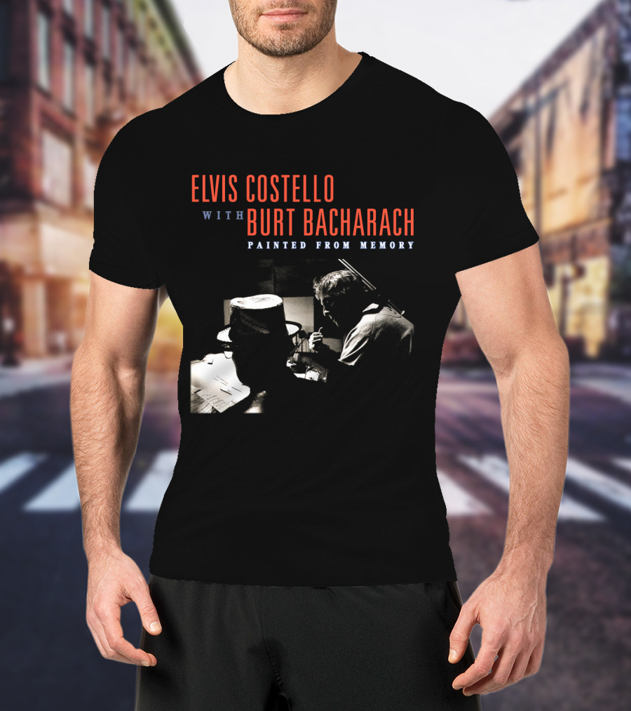Elvis Costello With Burt Bacharach Painted From Memory T-Shirt