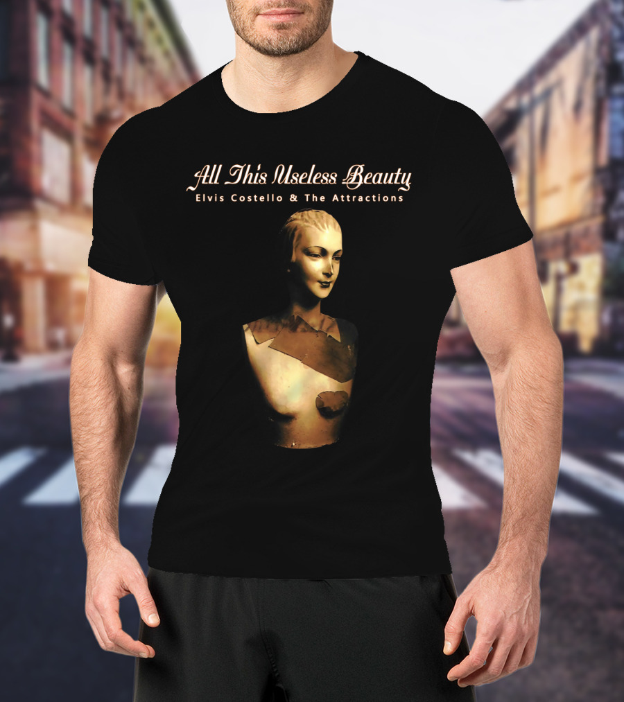 All This Useless Beauty Elvis Costello And The Attractions Mannequin Bust T-Shirt