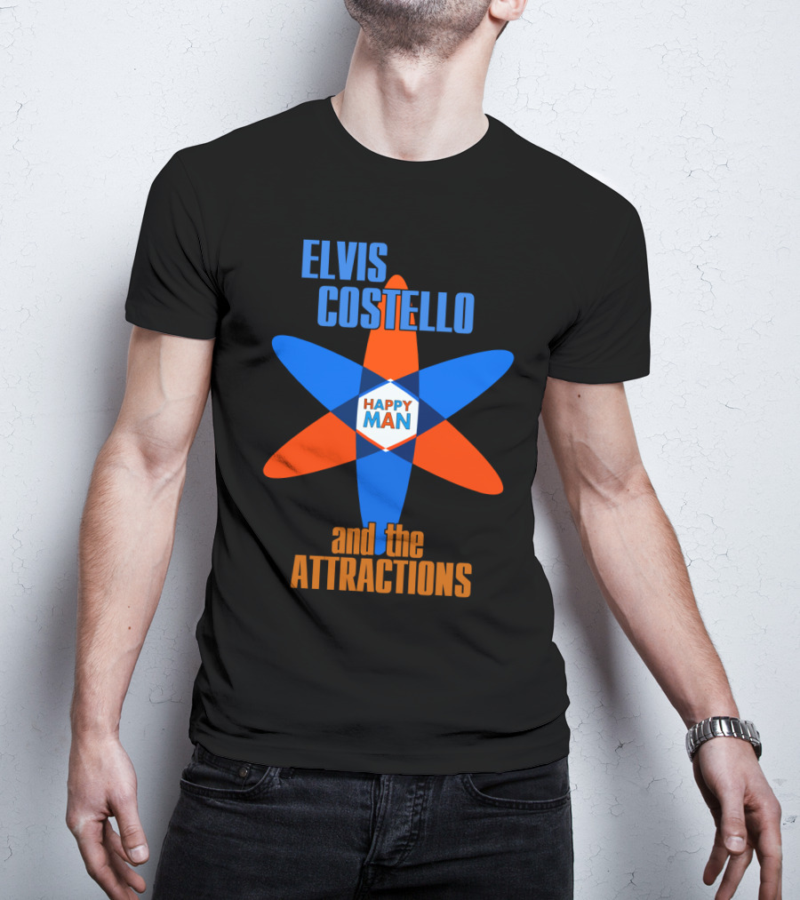 Elvis Costello And The Attractions Happy Man T-Shirt