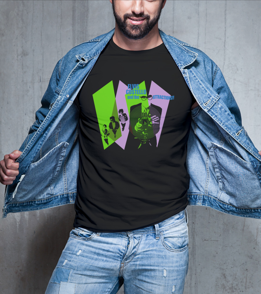 Elvis Costello And The Attractions Camera T-Shirt
