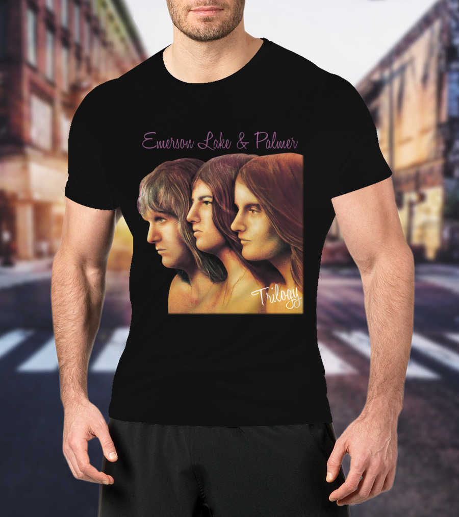 Emerson Lake & Palmer Trilogy Album Cover Art T-Shirt