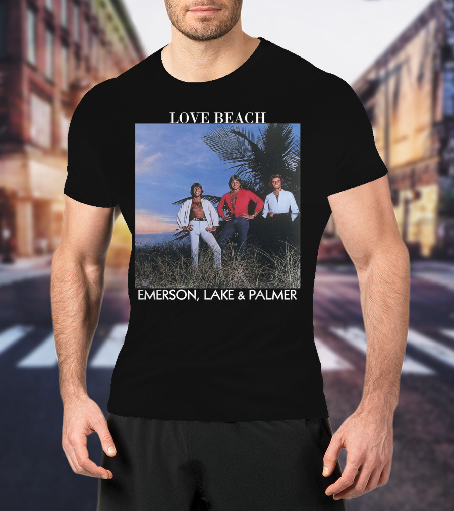 Love Beach Emerson Lake And Palmer Album Cover T-Shirt