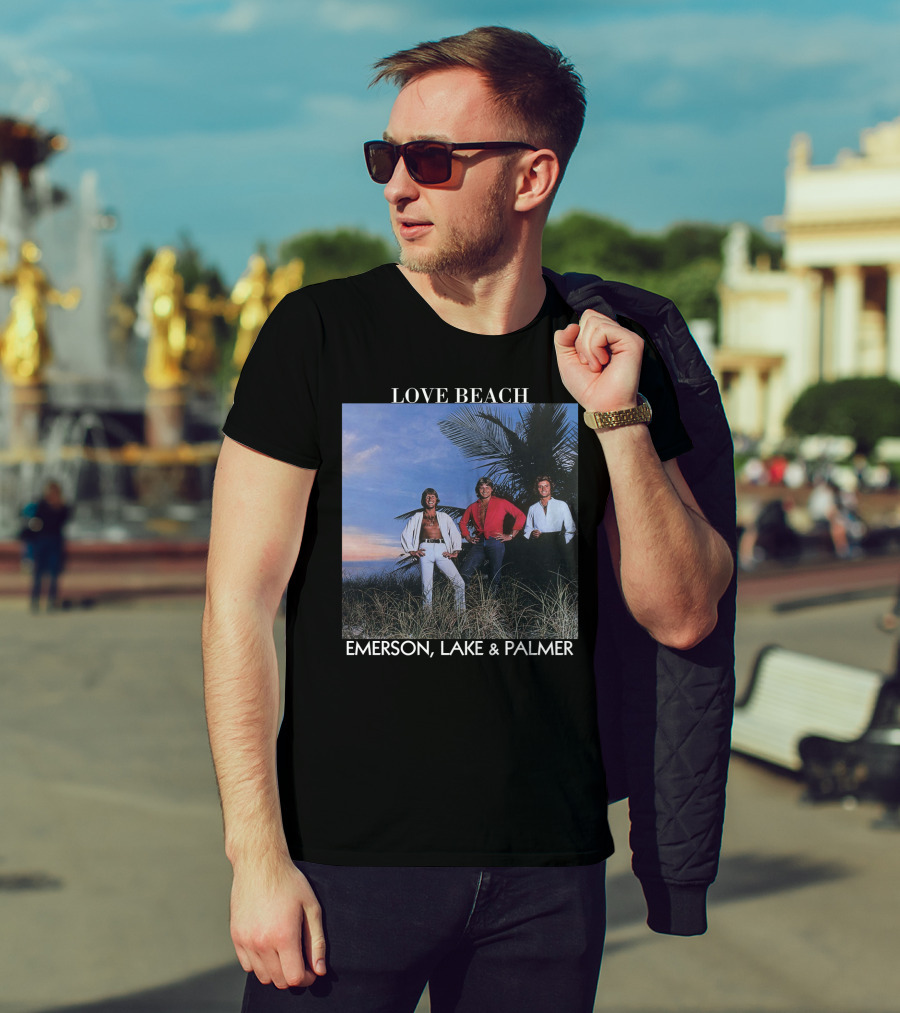 Love Beach Emerson Lake And Palmer Album Cover T-Shirt