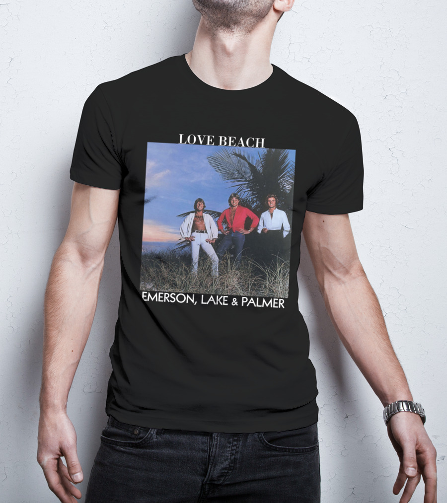 Love Beach Emerson Lake And Palmer Album Cover T-Shirt