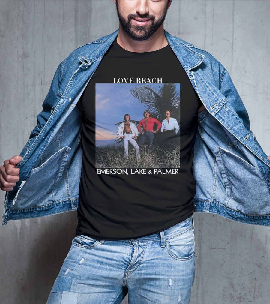 Love Beach Emerson Lake And Palmer Album Cover T-Shirt
