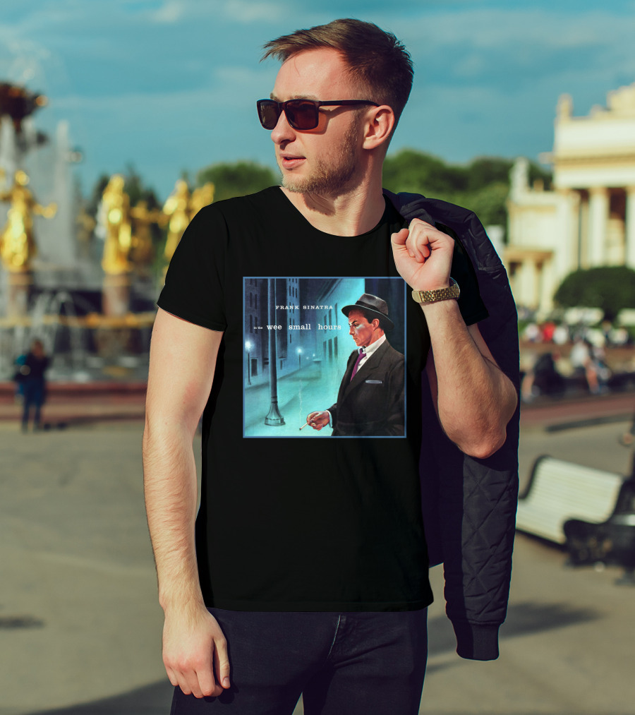 Frank Sinatra In The Wee Small Hours Classic Album Cover Smoking Night Scene T-Shirt