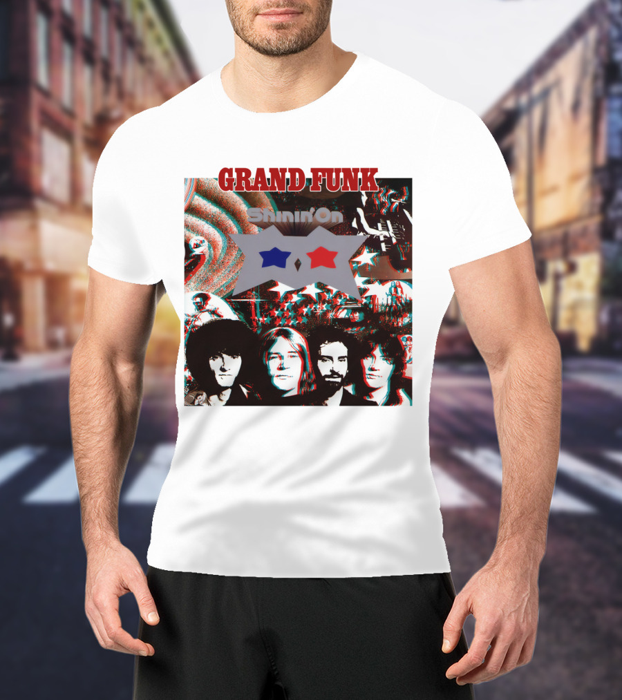 Grand Funk Shinin' On Album Cover Collage 04 T-Shirt