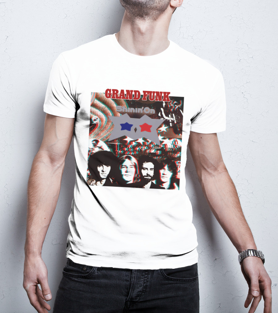 Grand Funk Shinin' On Album Cover Collage 04 T-Shirt
