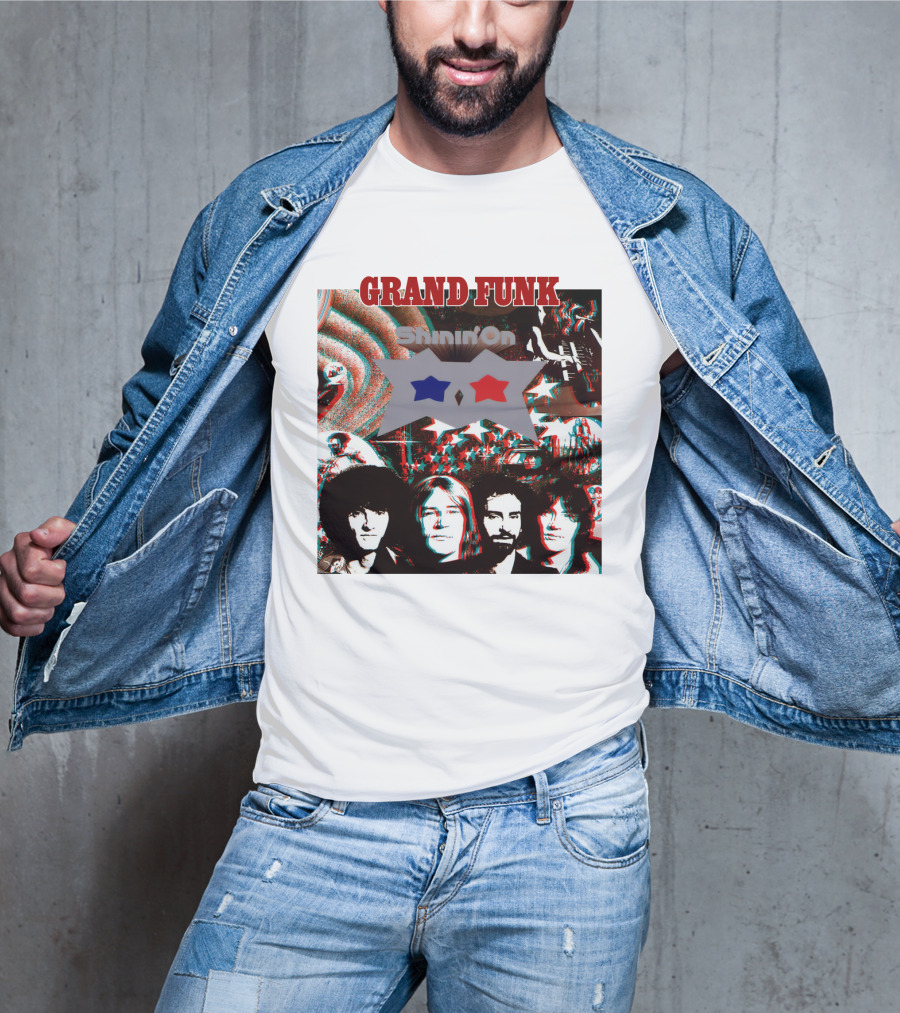 Grand Funk Shinin' On Album Cover Collage 04 T-Shirt