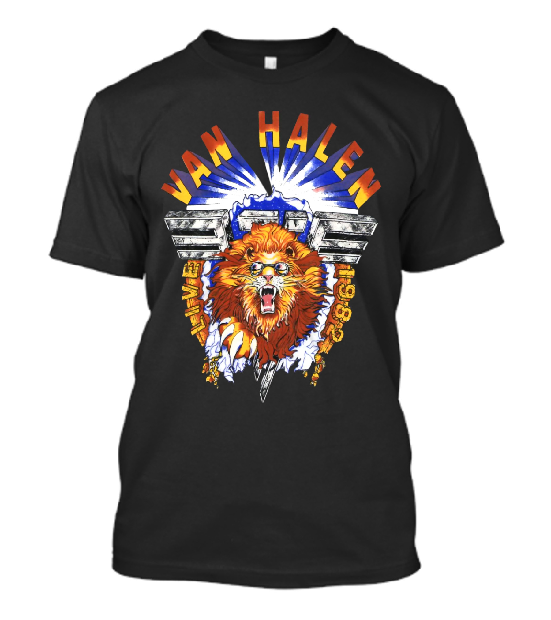Van Halen Live 1981 Lion Iconic Band T-Shirt