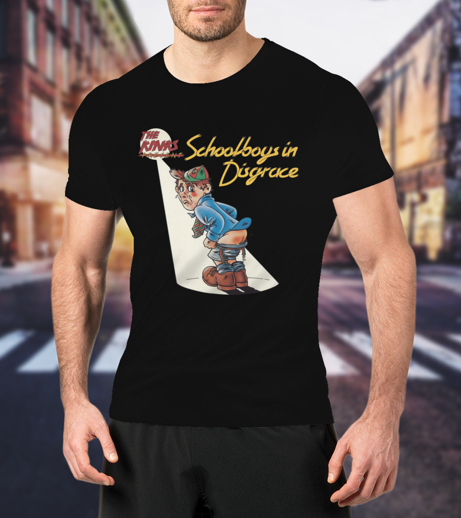 The Kinks Schoolboys In Disgrace Mischievous Cartoon T-Shirt
