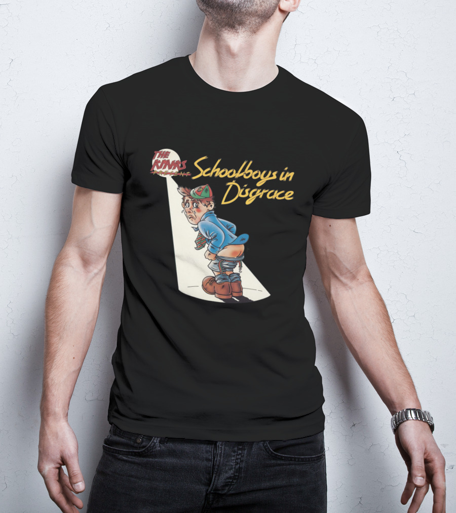 The Kinks Schoolboys In Disgrace Mischievous Cartoon T-Shirt