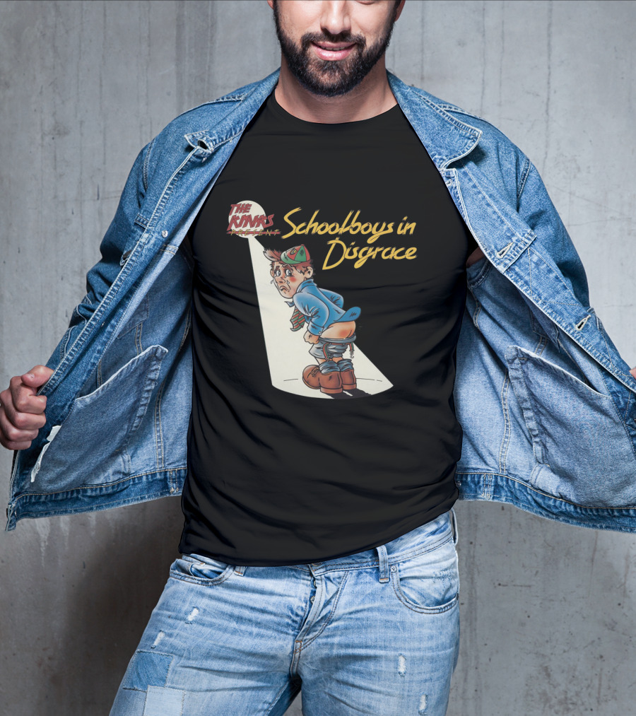 The Kinks Schoolboys In Disgrace Mischievous Cartoon T-Shirt