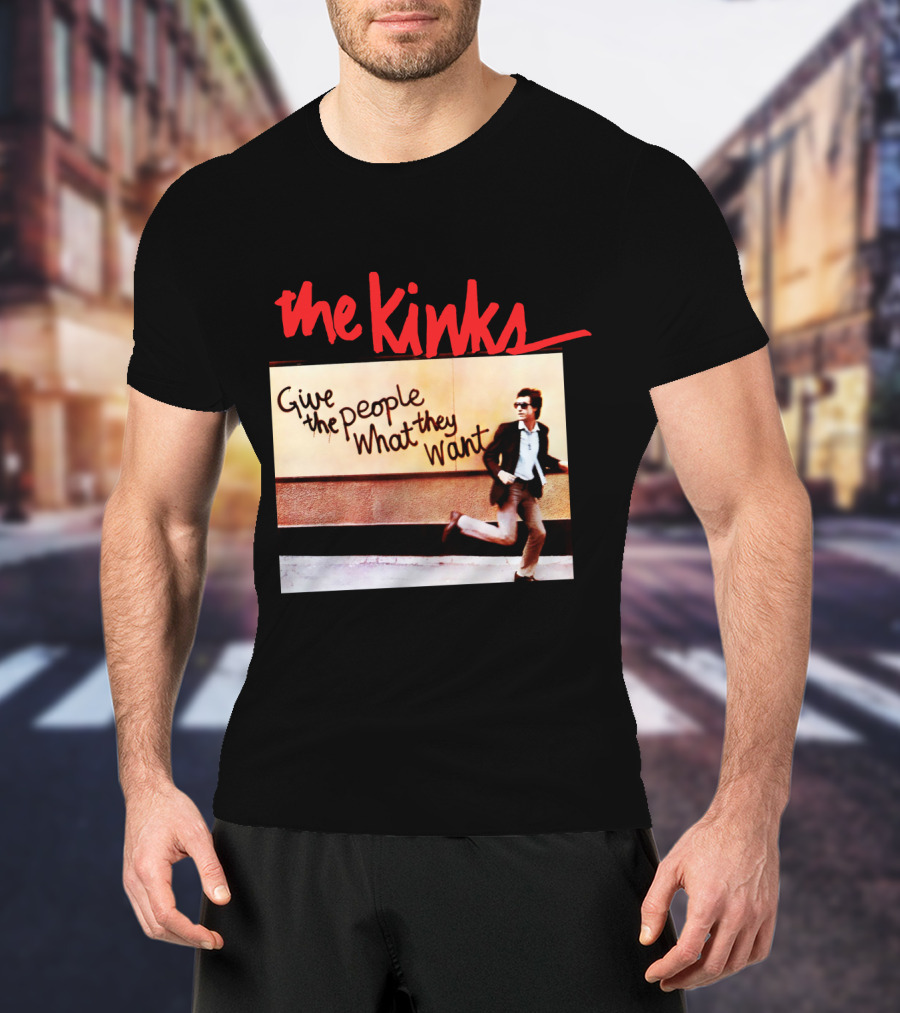 The Kinks Give The People What They Want Running Man Image T-Shirt